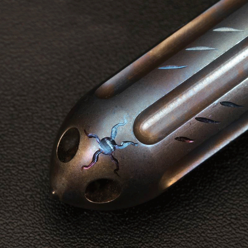 Hand Carved Titanium Waterproof Box Pill Case Storage Tank Portable Outdoor EDC