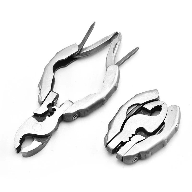 Multifunction Folding Pliers Mini Stainless Steel Camping Tool Screwdriver