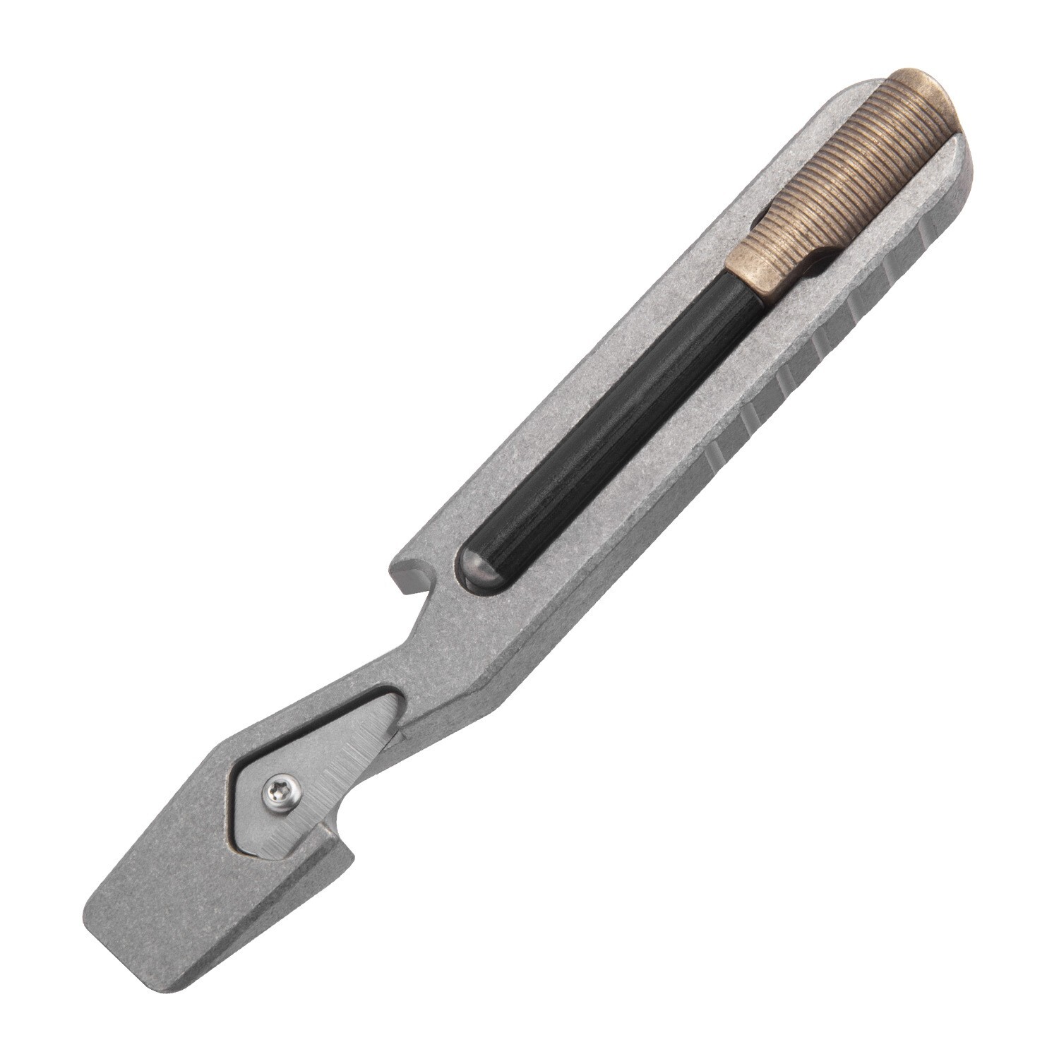 EDCTitanium Alloy Multi-function Crowbar Outdoor Survival Strike Fire ToolOpener