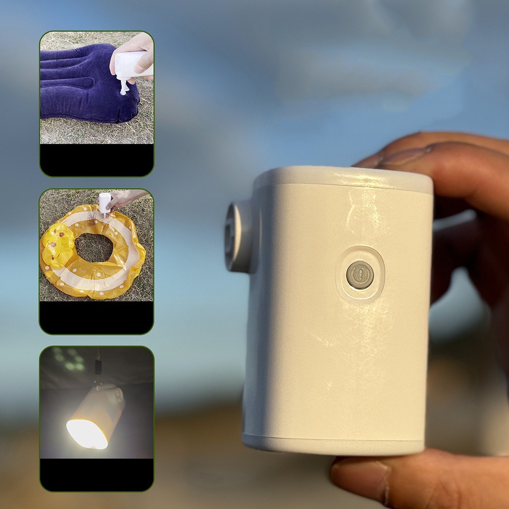 Sleek Design Outdoor Air Inflator Featuring Powerful LED Lighting Capability