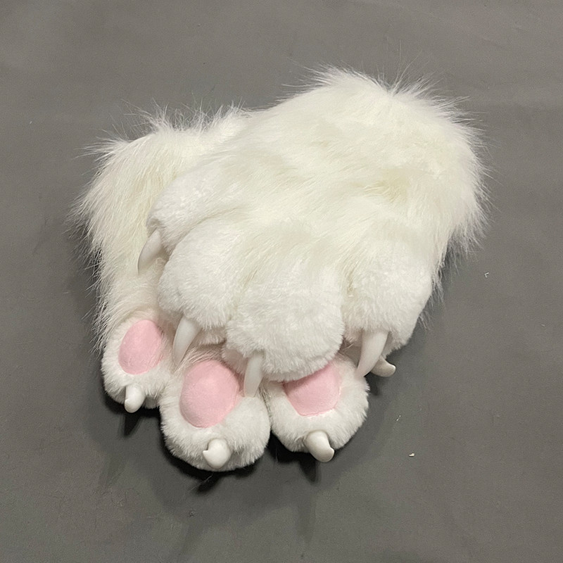 Furry Colorful Beast Claw Gloves Cat Mother Gloves Cat Claw Cute Plush