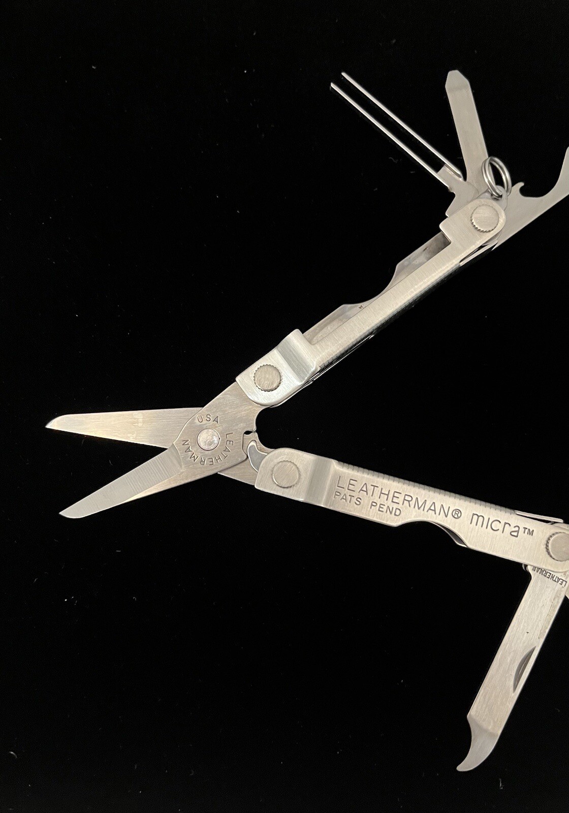 Vintage Leatherman Micra Multi-Tool Pocket Knife Engraved DAD