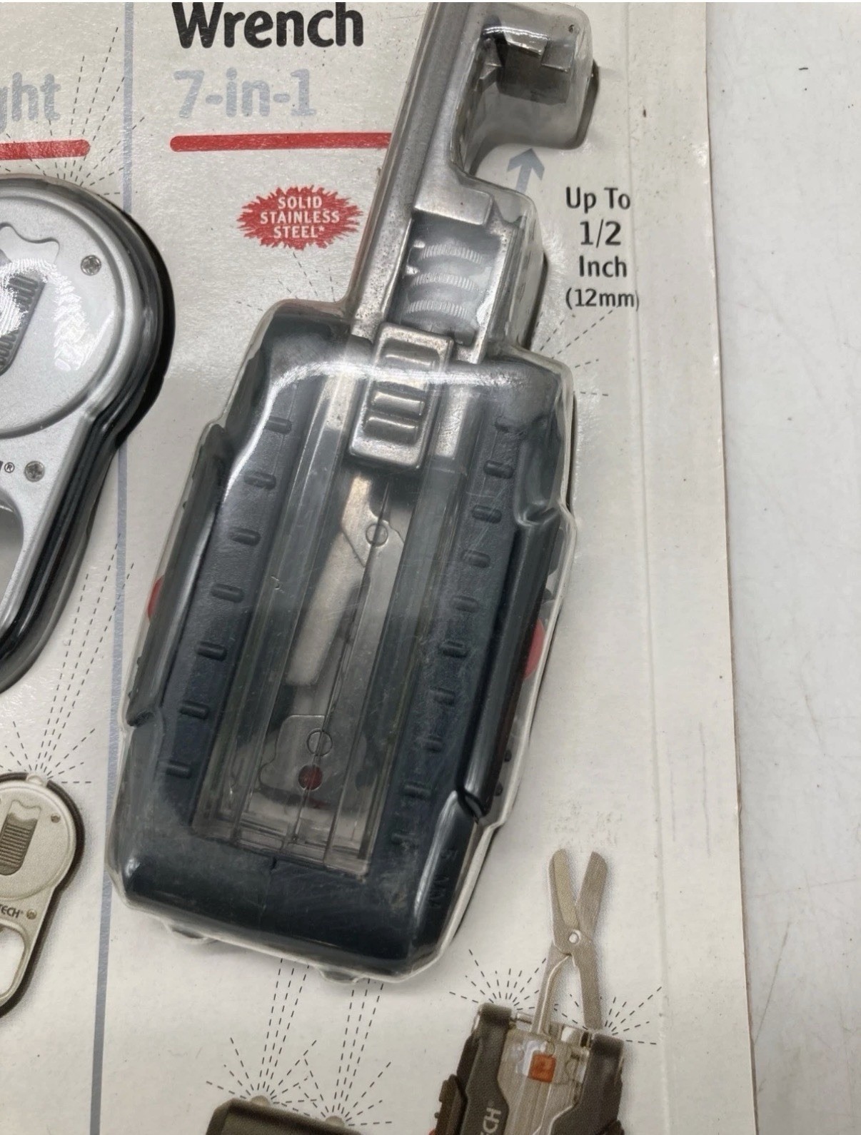 SWISS TECH Micro Tool 5 Pc Set XL900 Key Ring Flashlight Wrench Screwdriver NEW