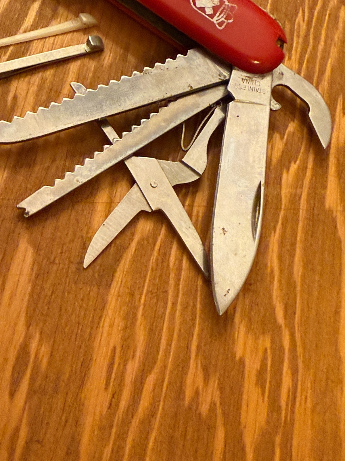 Royal Crest 16 Function Pocket Knife Multi Tool Red