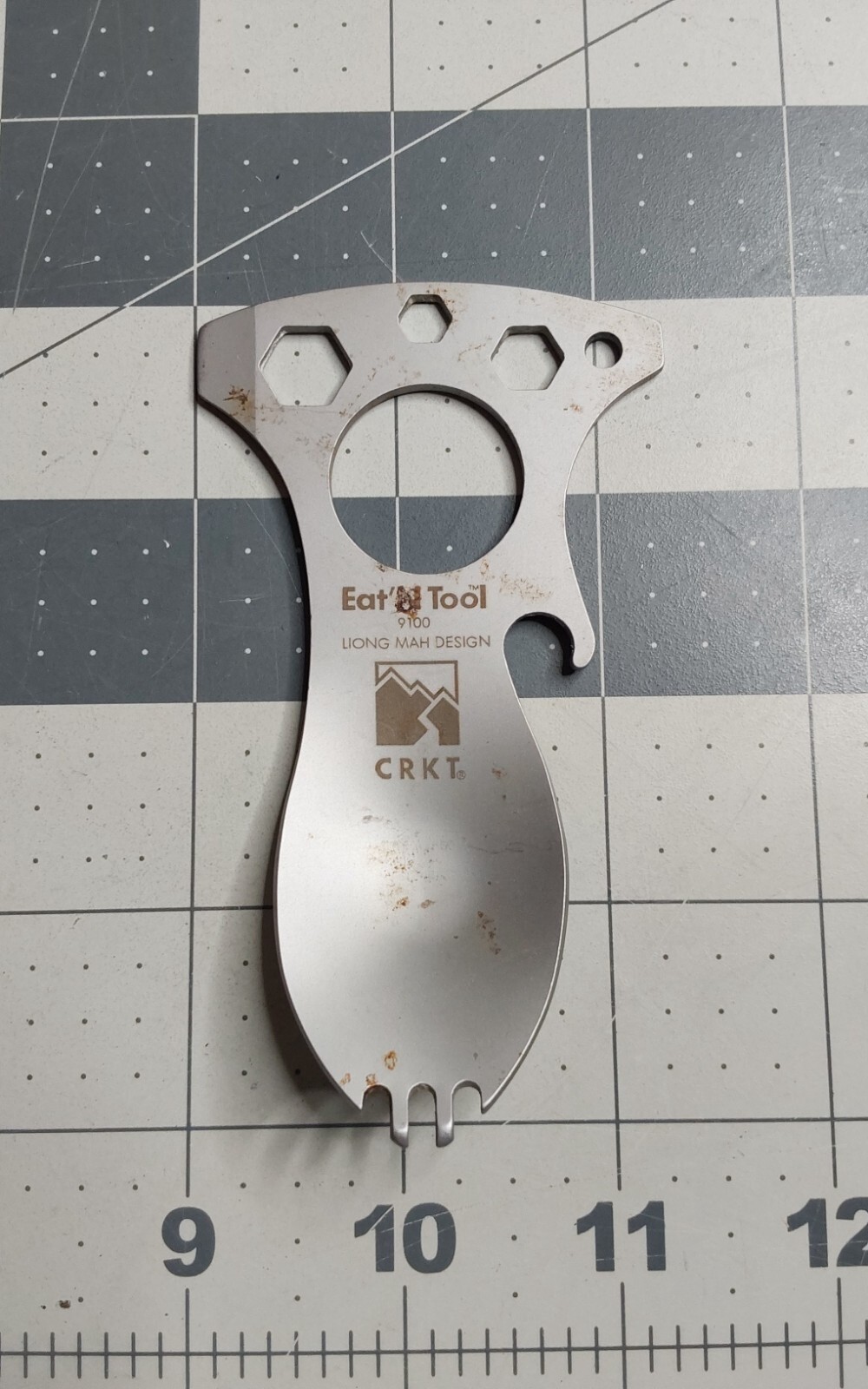CRKT Eat n Tool 9100 Liong Mah Design Spoon Fork Bottle Opener