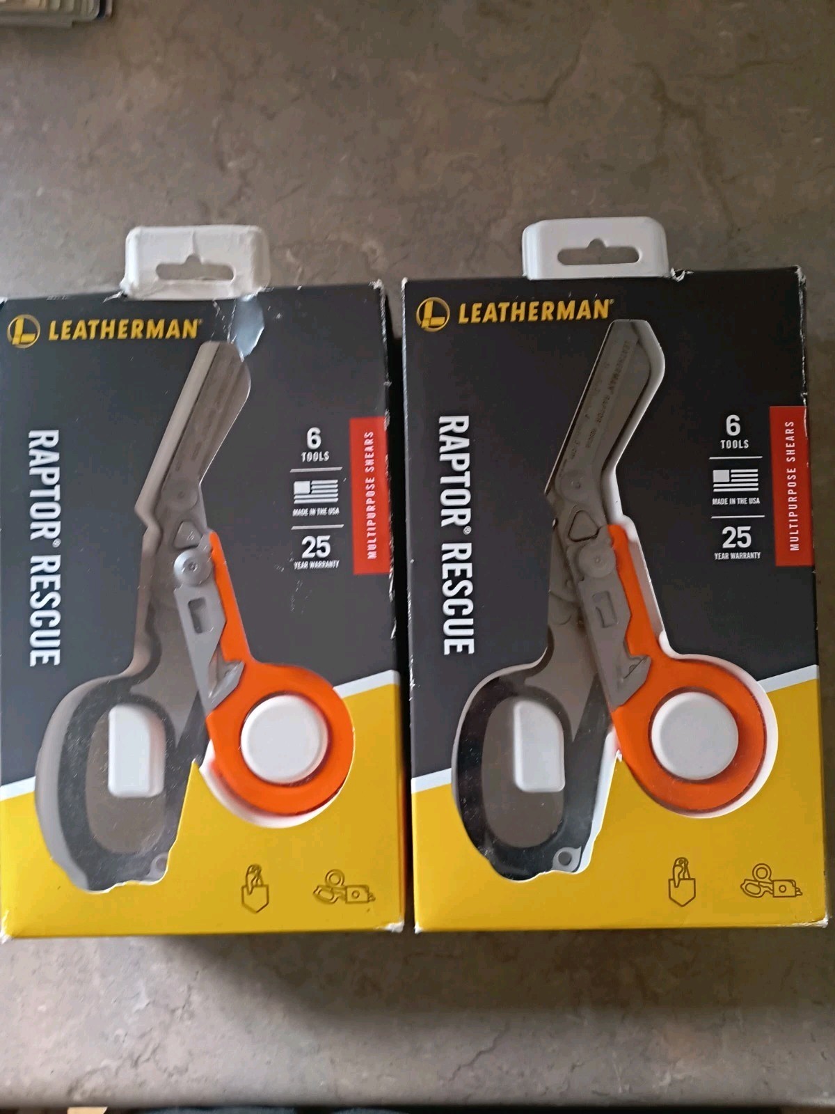 New Leatherman Raptor Rescue Emergency Shears 832172 Orange / Black Lot Of 2