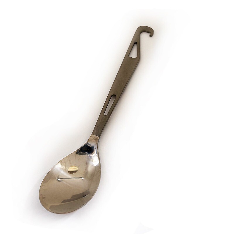 EDC Pure Titanium Spoon with Bottle Opener Lightweight Camping Outdoor Flatware
