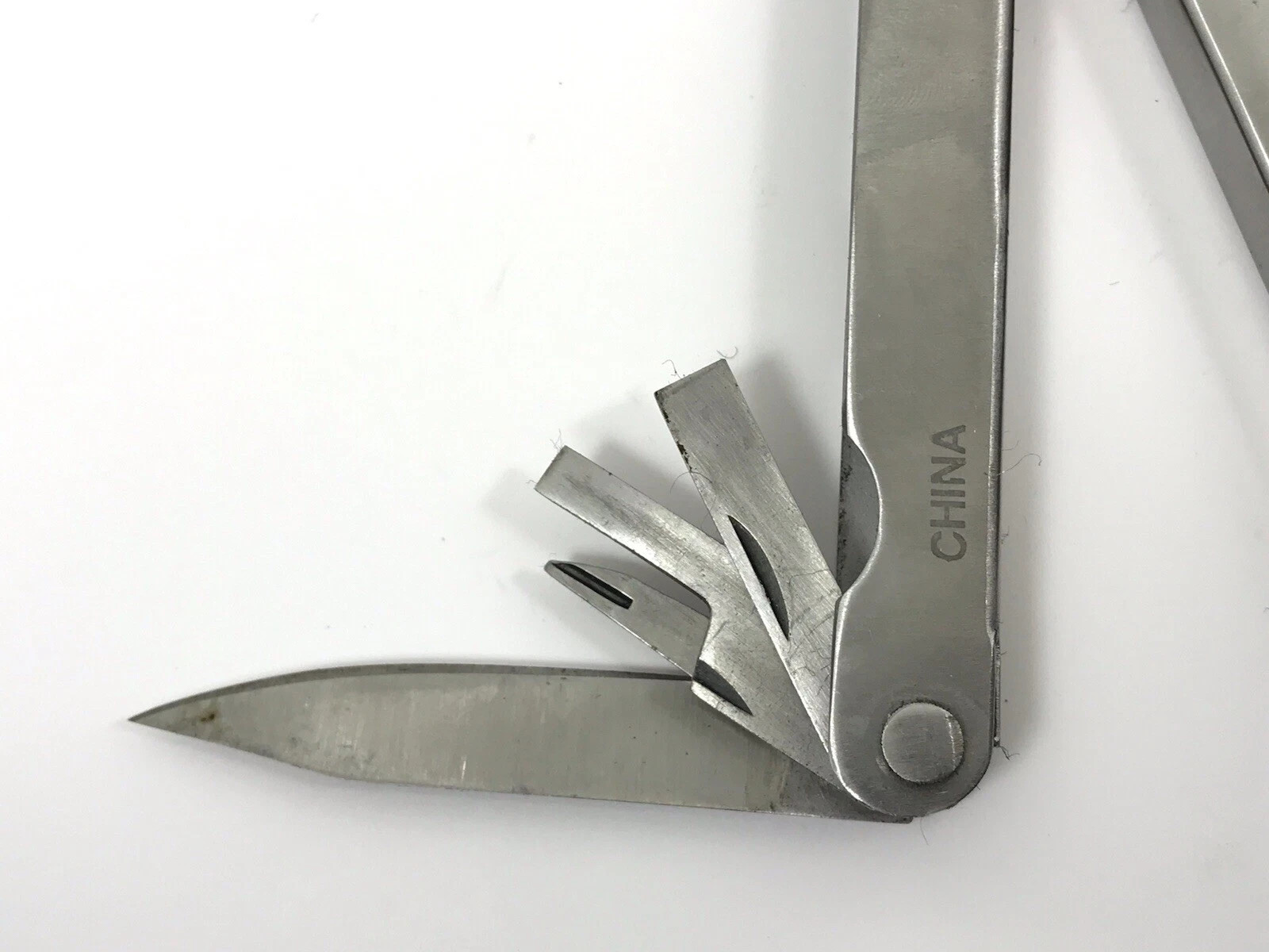 Great Neck Multi Tool Knife Pliers Screwdrivers Ruler Bottle Opener Stainless