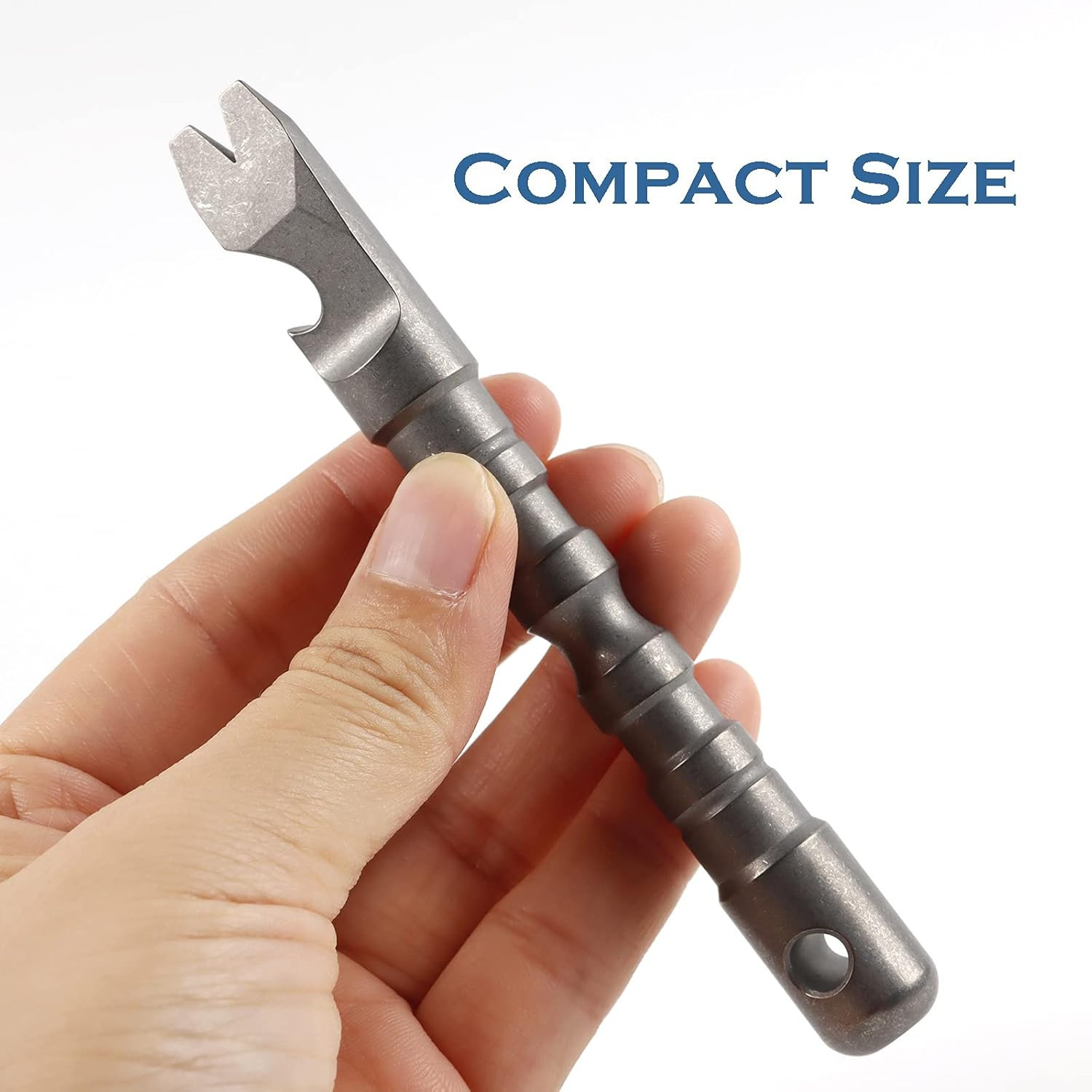 Titanium Alloy EDC Pry Bar with Bottle Opener Screwdriver Function Multi Tool (G