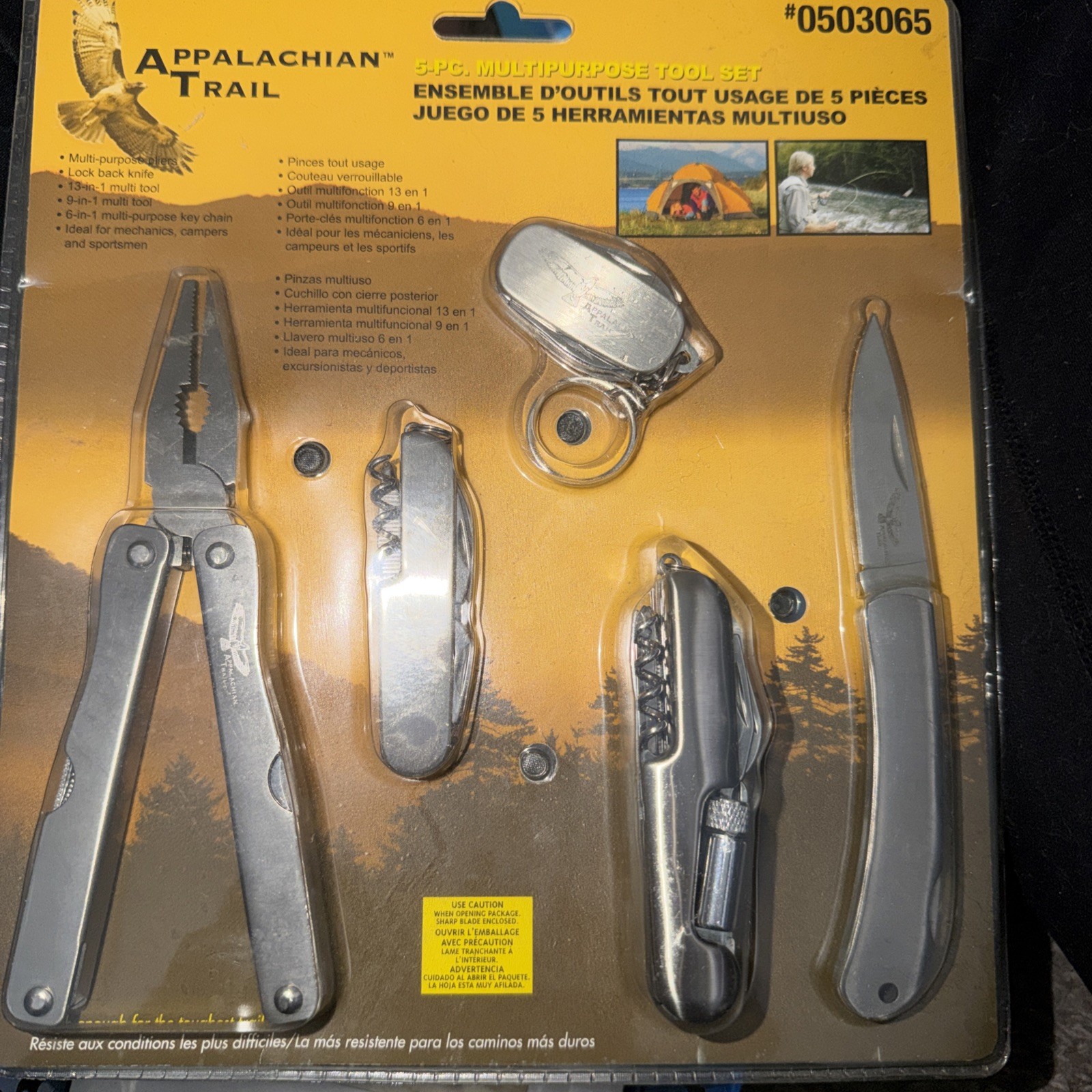Appalachian Trail Five Piece Multipurpose Tool Set