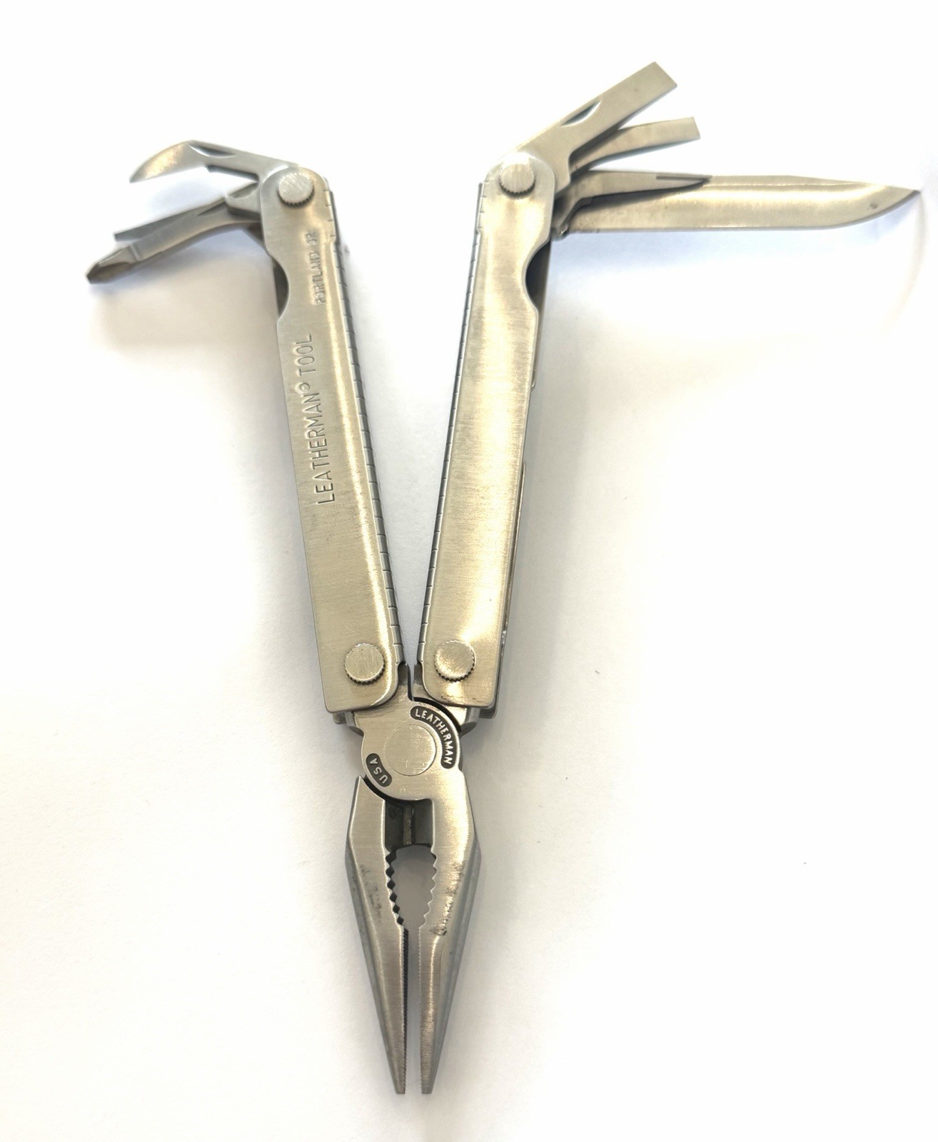 Rare Vintage Leatherman Multi Tool w/ Original Leather Case Sheath made in USA
