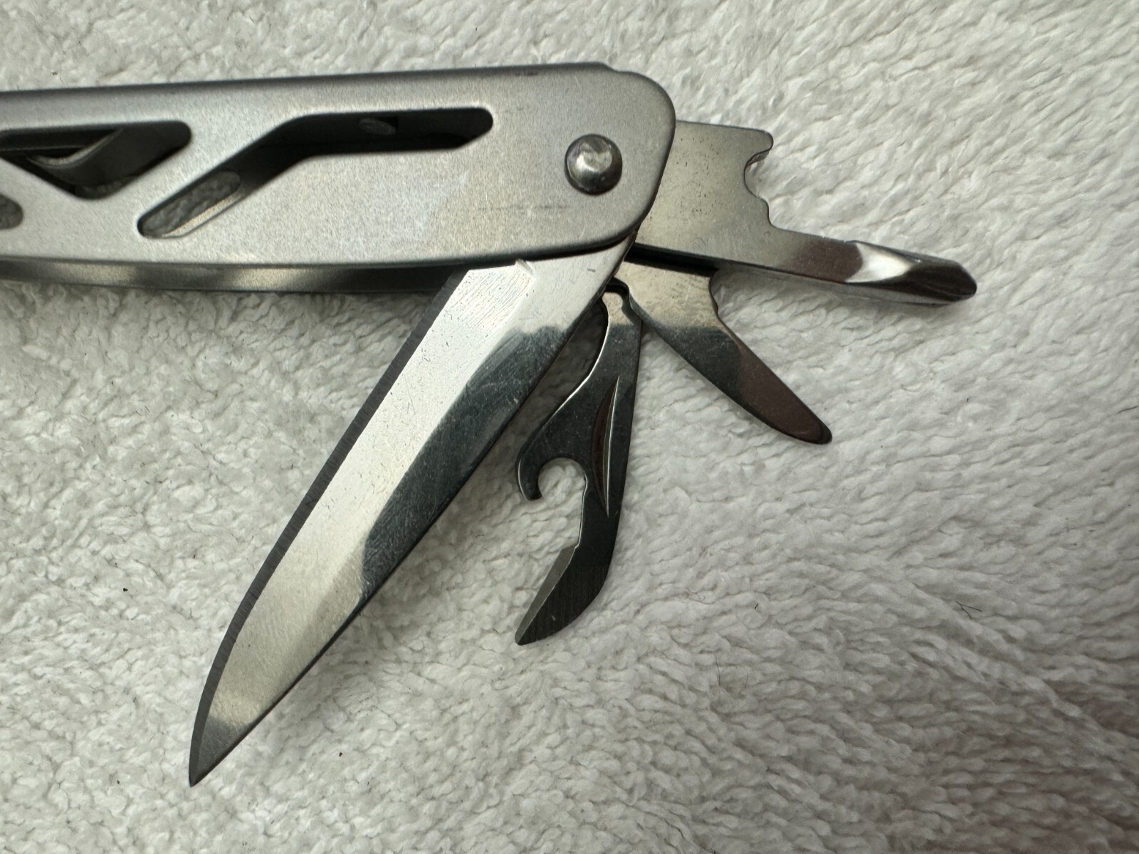 B/Bury Multi-Tool File Pliers Screwdrivers Glass Break Knife Survival Hiking