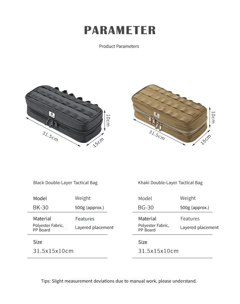 Outdoor camping double-layer thick waterproof multifunctional storage bag