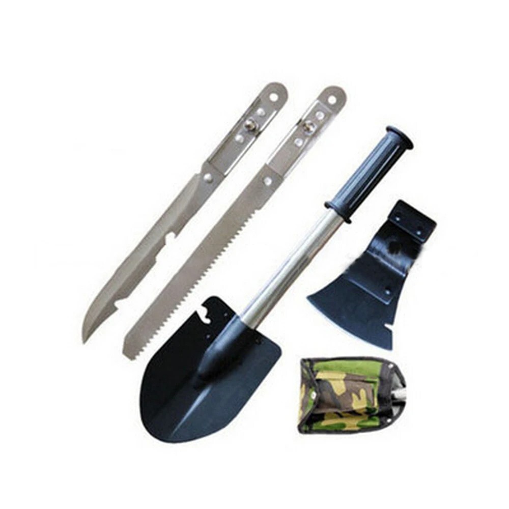 Emergency Camping Tool Kit Multi Survival Set Axe Shovel Knife Hand Saw Hatchet