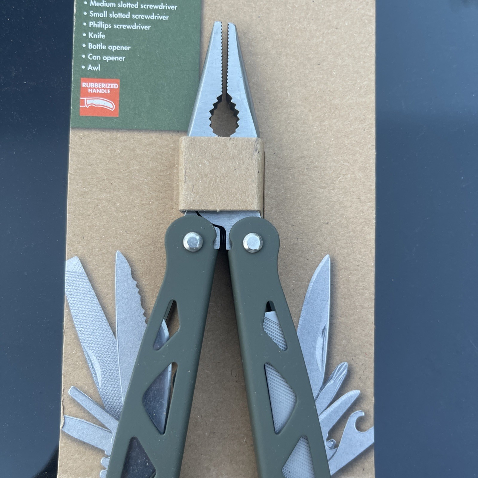 Ozark Trail 12-in-1 Multi-Tool Sheath Included greenHandle New Sealed 6840
