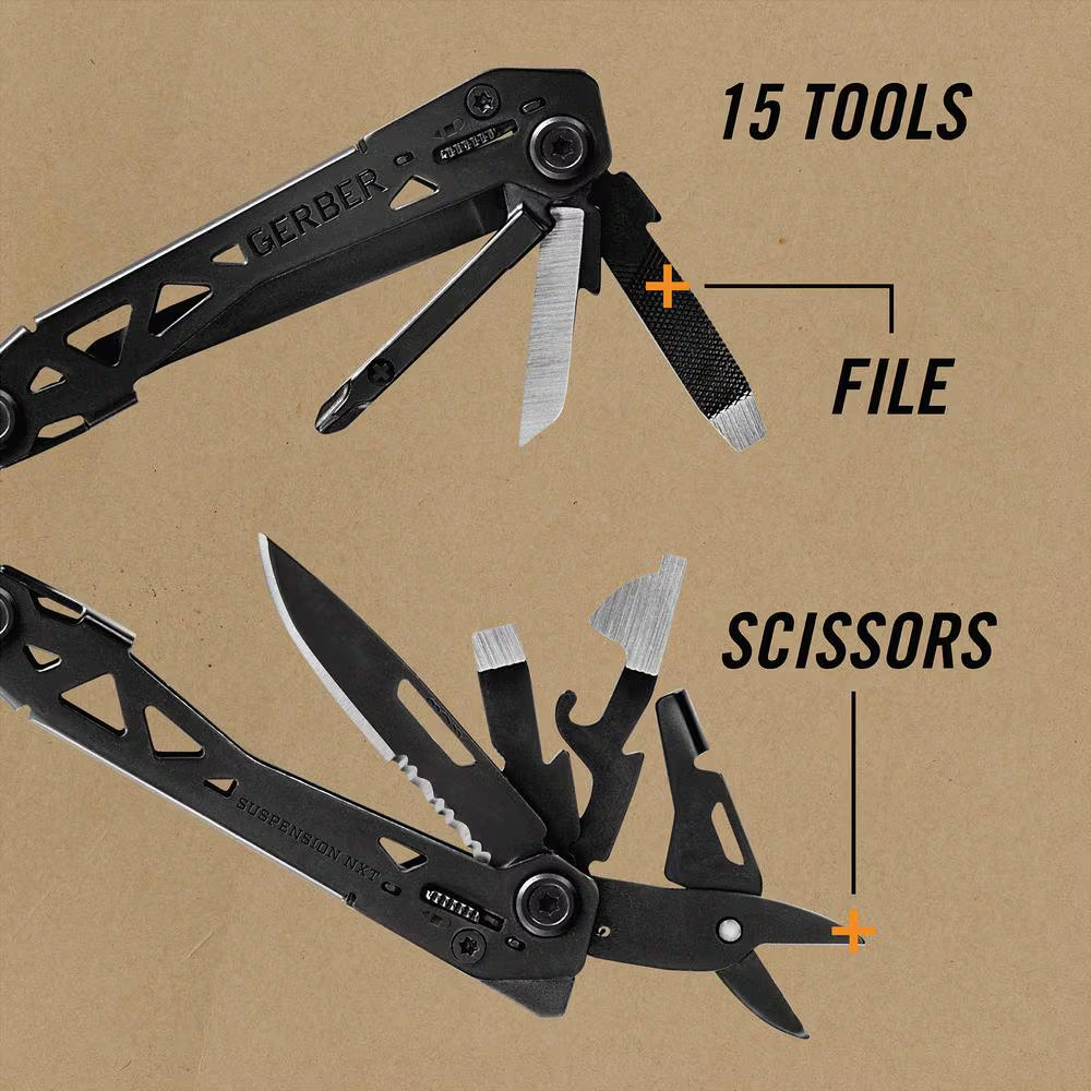 Gerber Suspension Nxt 15 N 1 Multi Tool with Pocket Clip Black 30