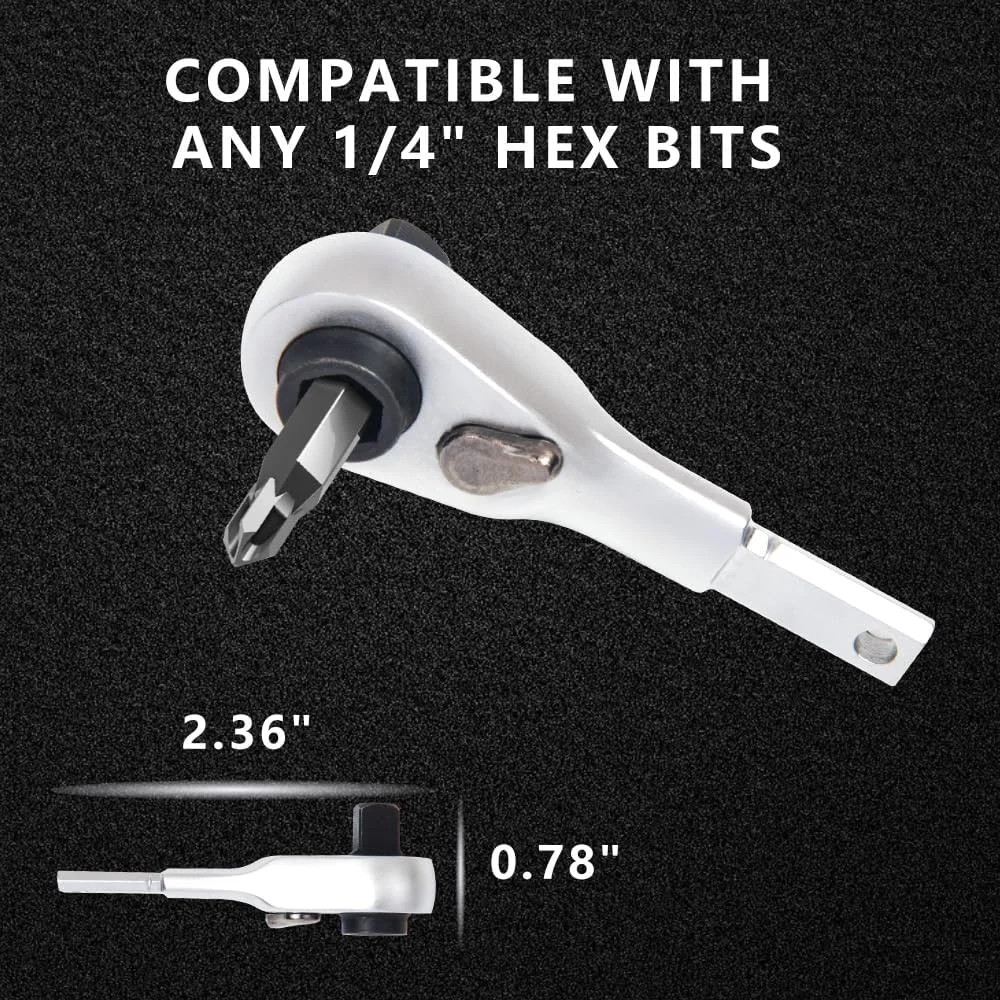 Flat End 2 in1 EDC Ratchet Wrench Screwdriver for LEATHERMAN Multitool Accessori