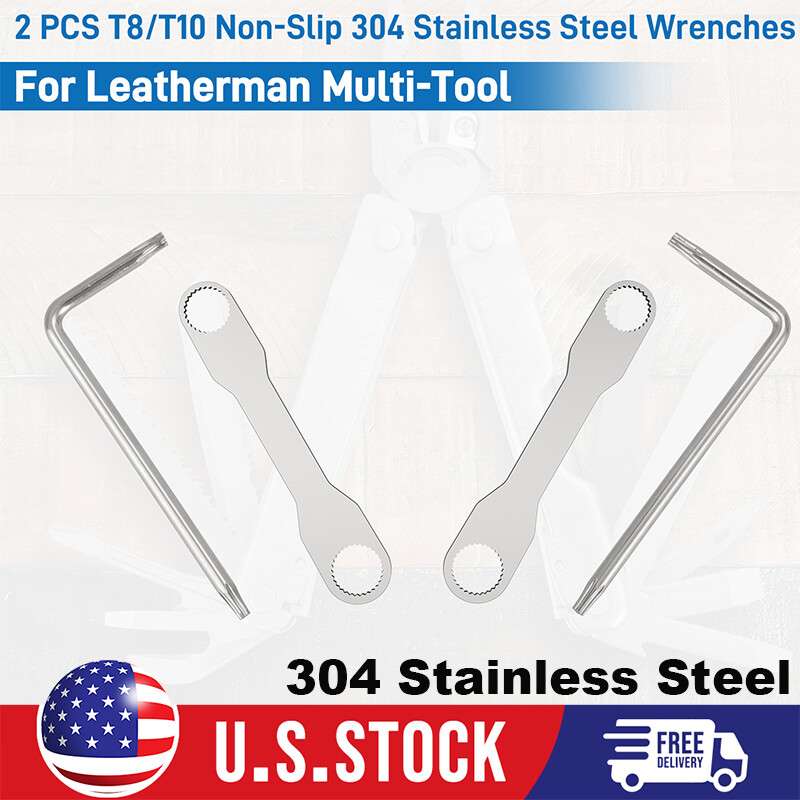 For Leatherman Multi-Tools Wrench Set w/ Knurled Nut Wrench,T8,T10 Wrench Steel