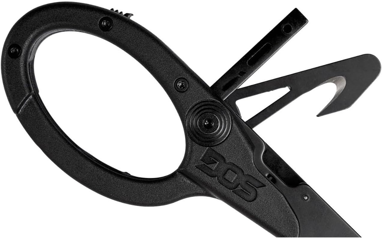 SOG ParaShears Lightweight Backcountry Stainless Steel Multi-Tool, 11 Tools, Blk