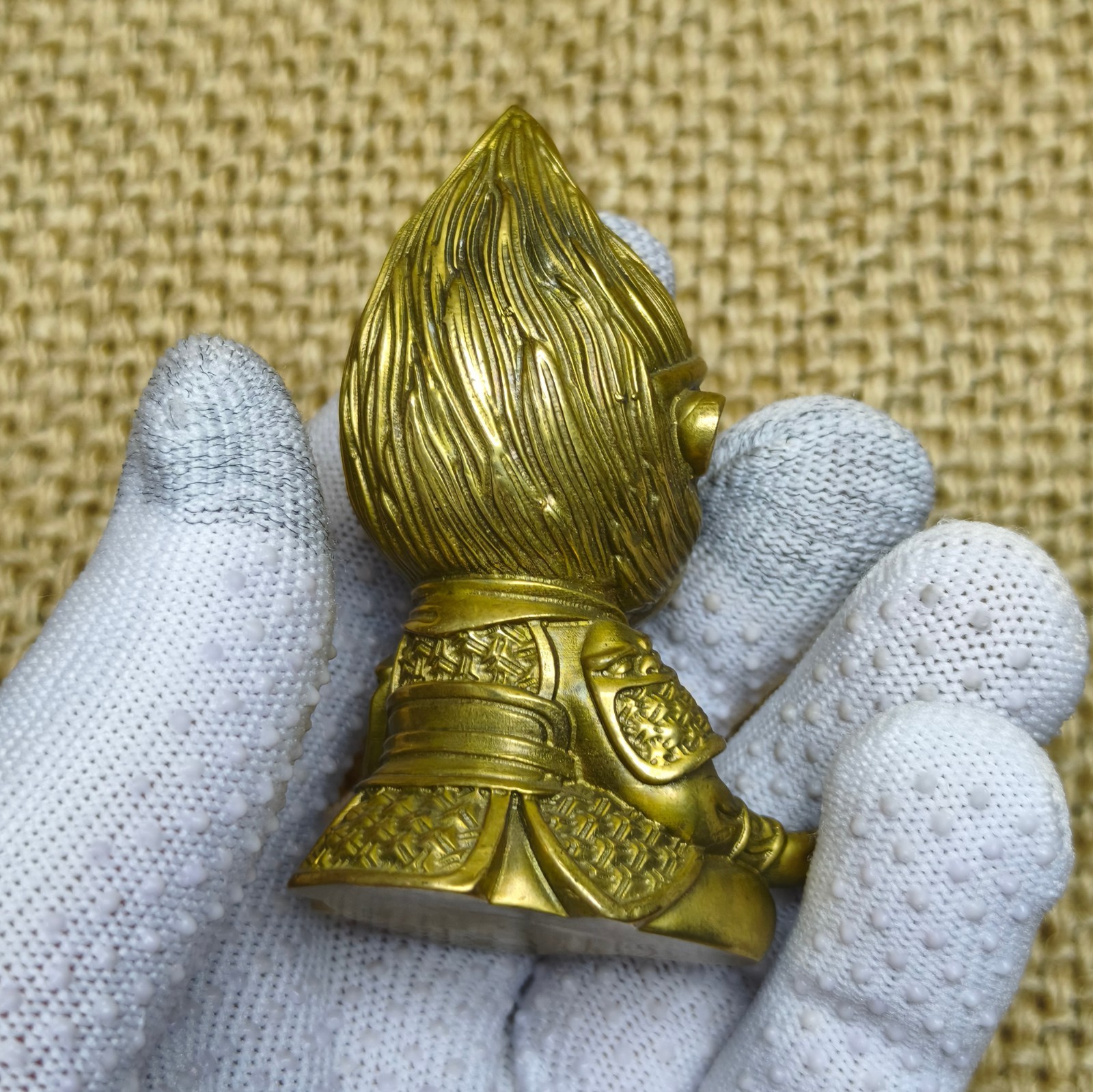 Brass copper sculpture Monkey King ornament Artistic animal Journey to the west