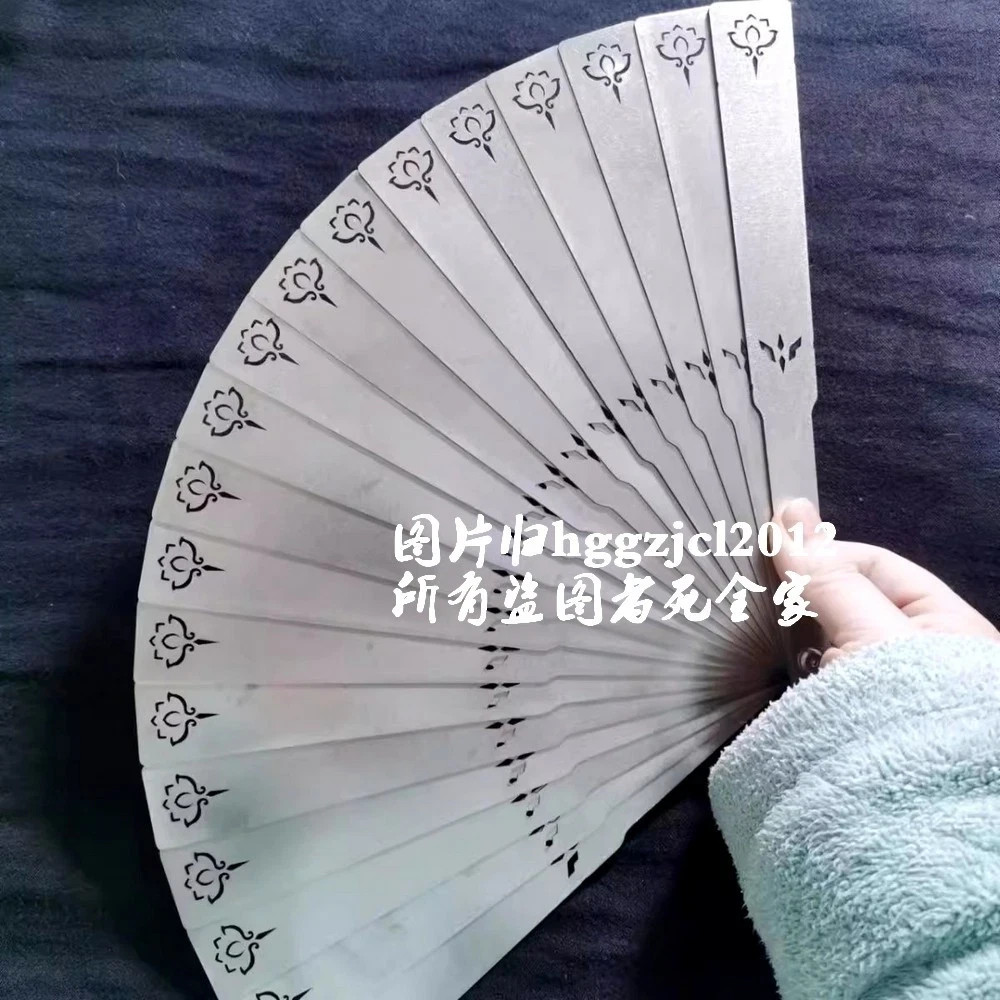 Heavy Stainless Steel Tactical Folding Fan Martial Arts Portable Kung Fu Tool