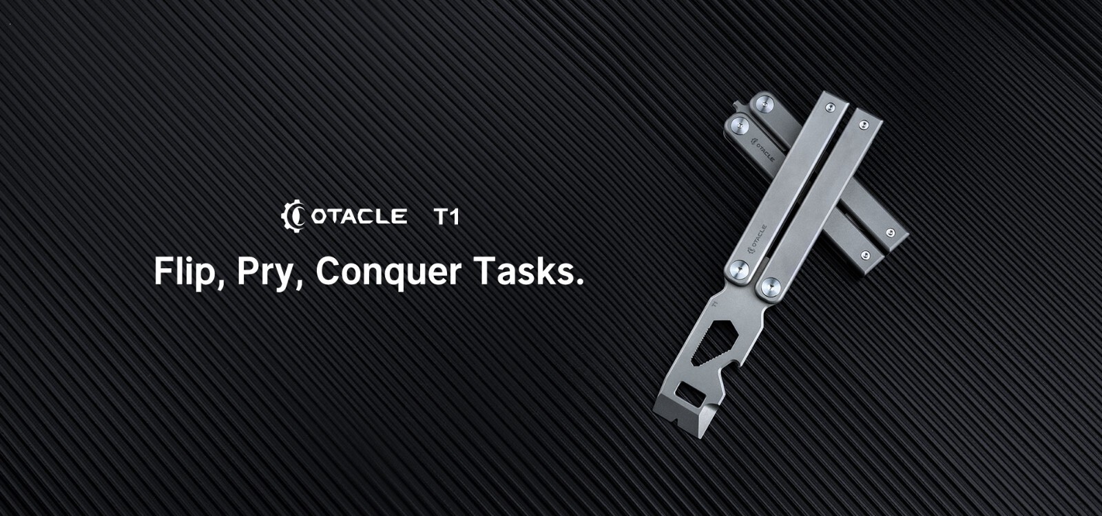 Olight Oknife Otacle T1 Titanium Multifunctional Butterfly Pry bar, 6-in-1 Tool
