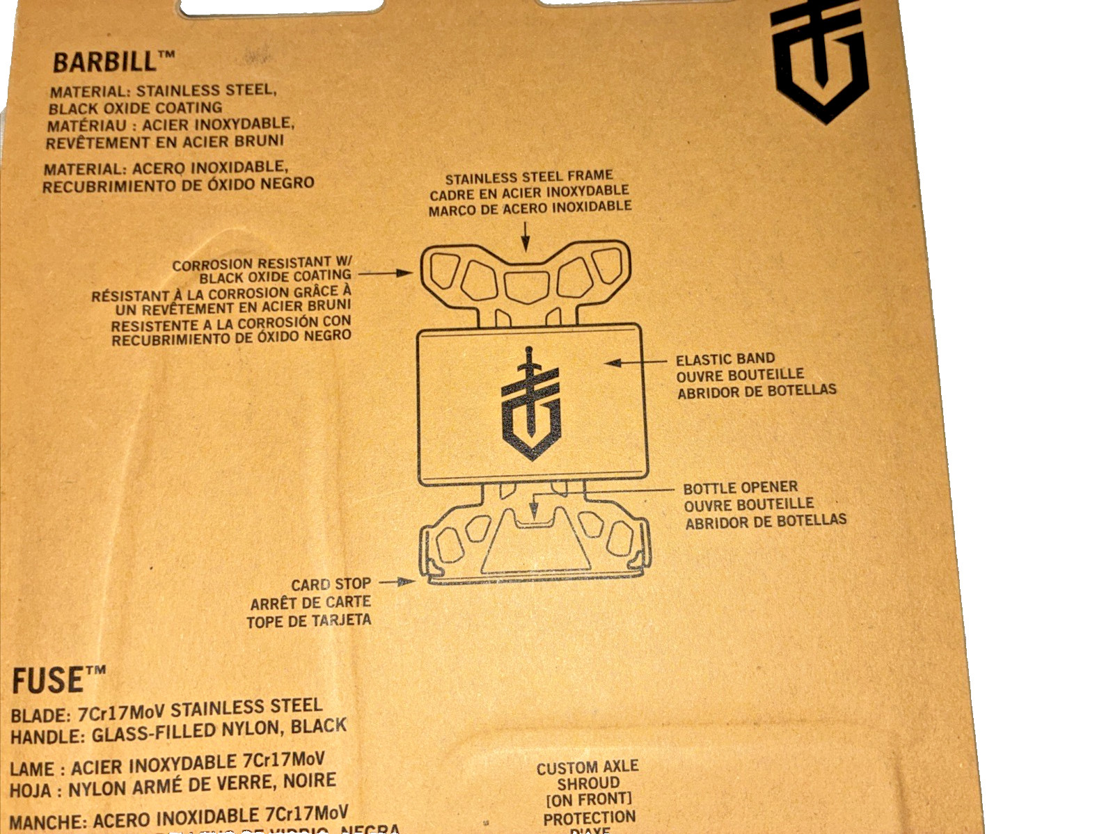 GERBER Fuse Folding knife & Barbill Wallet – NEW – 2 Piece Set (GAN-30)