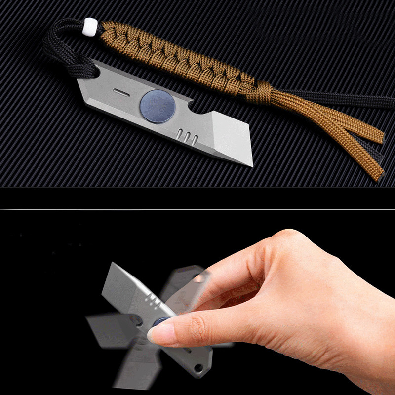 EDC Titanium Alloy Multi Tools Pry Bar Crowbar Opener Wrench Spinner Toy Hot