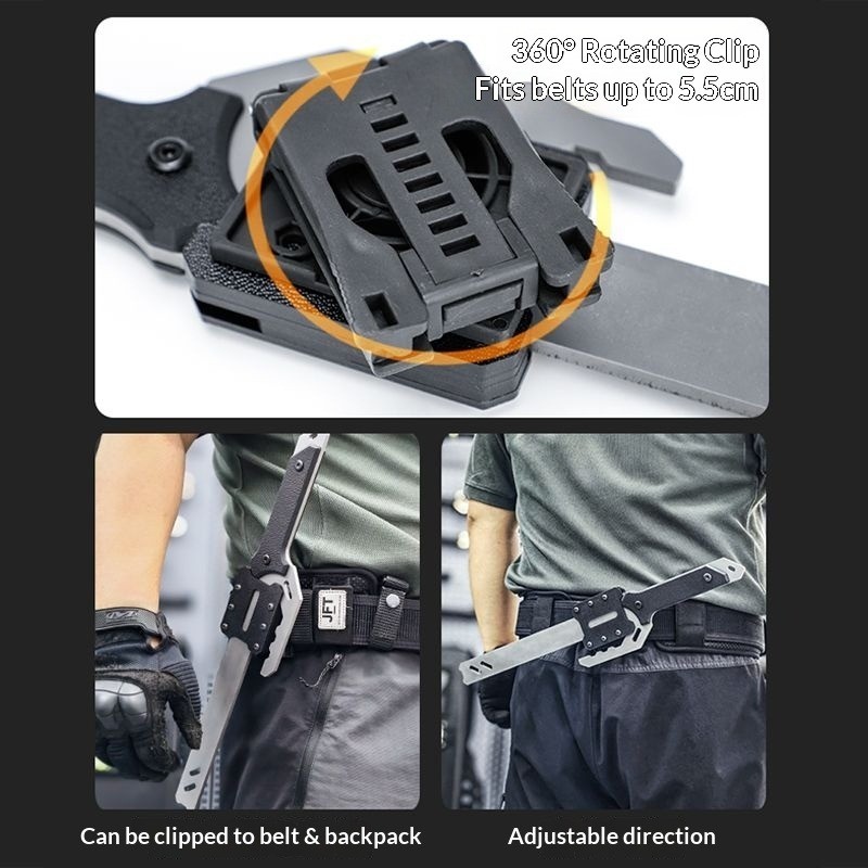 Manganese Steel Alloy 45cm Tactical EDC Crowbar Multifunctional Multi Tool For