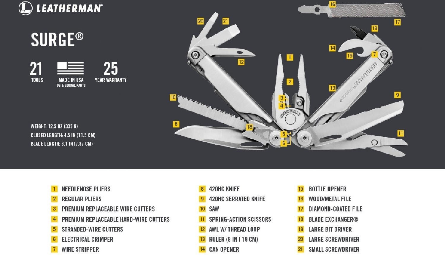 Leatherman Surge Multi-Tool sale/freeship
