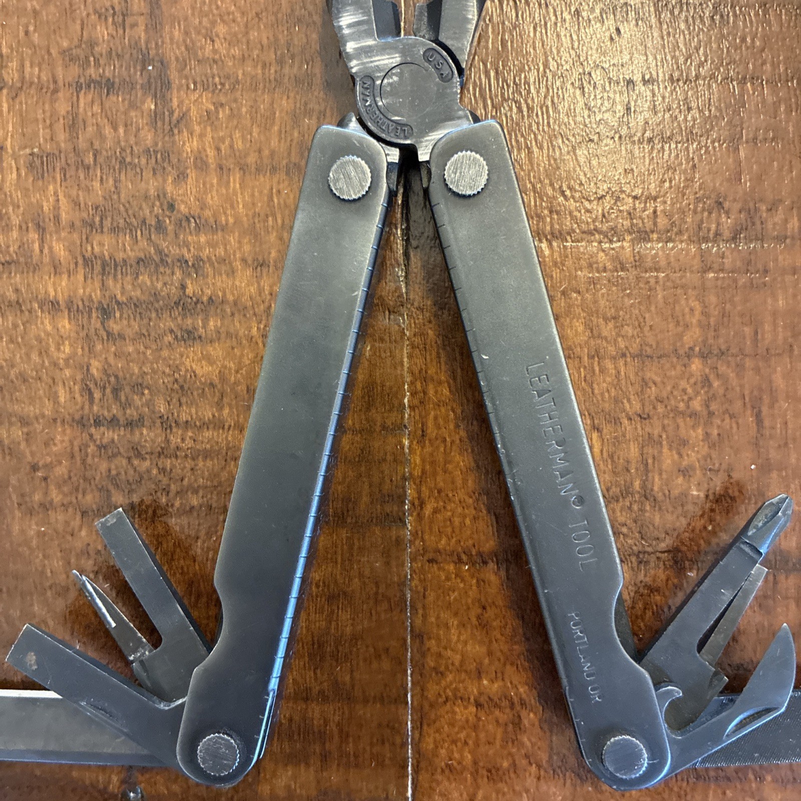 Vintage Leatherman PST BLACK OXIDE Multitool Portland OR USA 06/96 – Very Good