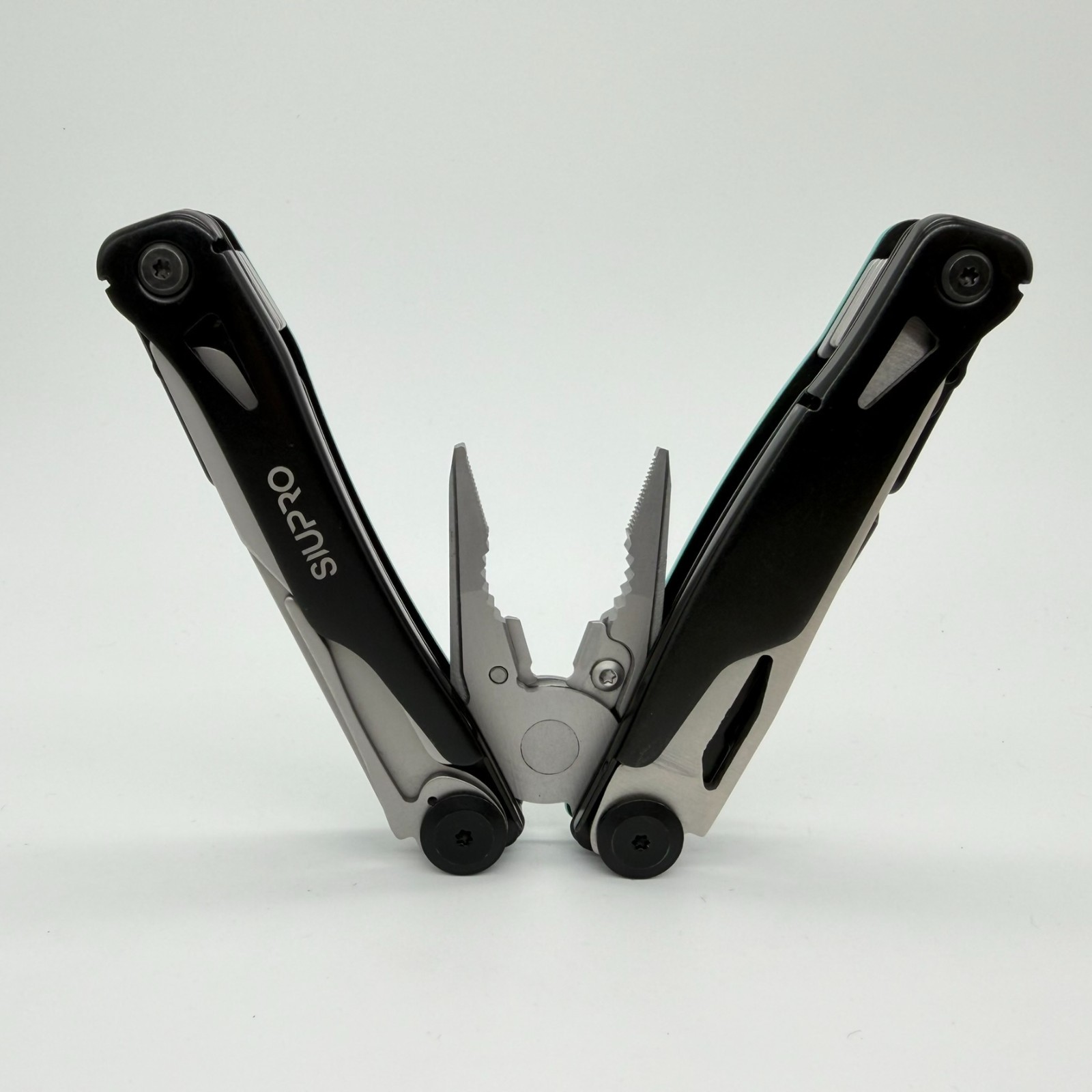 SIUPRO 18-in-1 Tactical Multi-Tool Black Stainless Steel Folding Pliers Sheath