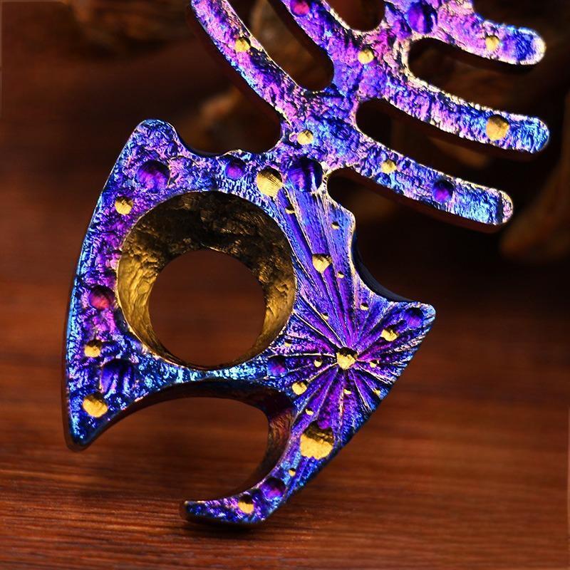 Handmade Titanium Alloy Necklace Keychain Pendant Bottle Opener EDC Charm Gift