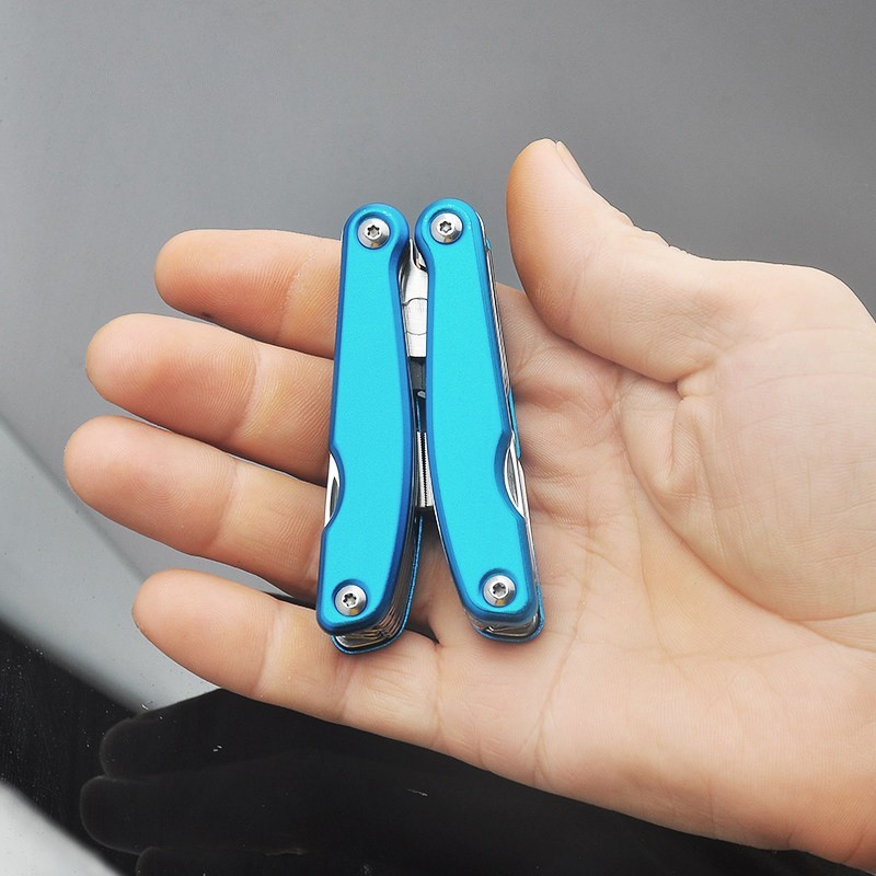 Mini Folding Multi Tool Pliers with Blade EDC Pocket Repair Tool Outdoor Gear