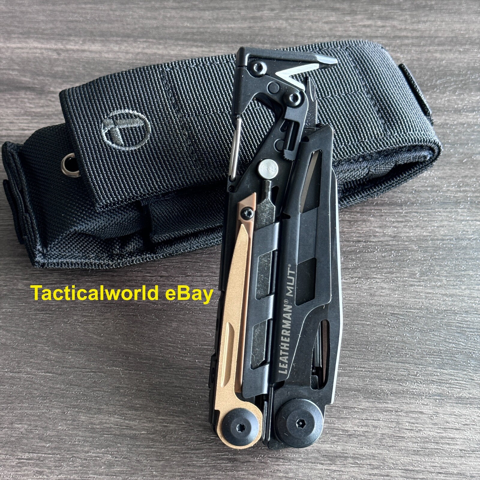 Leatherman MUT Black multi tool w/brown inserts Discontinued variant