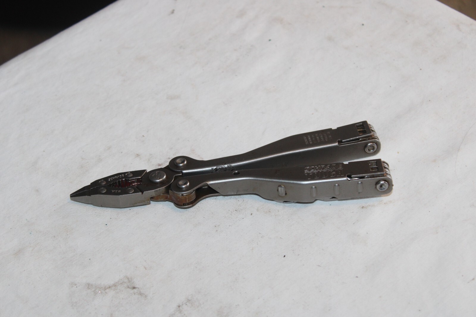 Schrade Tough Multi Tool Pliers 10 In 1 Original USA Knife File Camping Survival