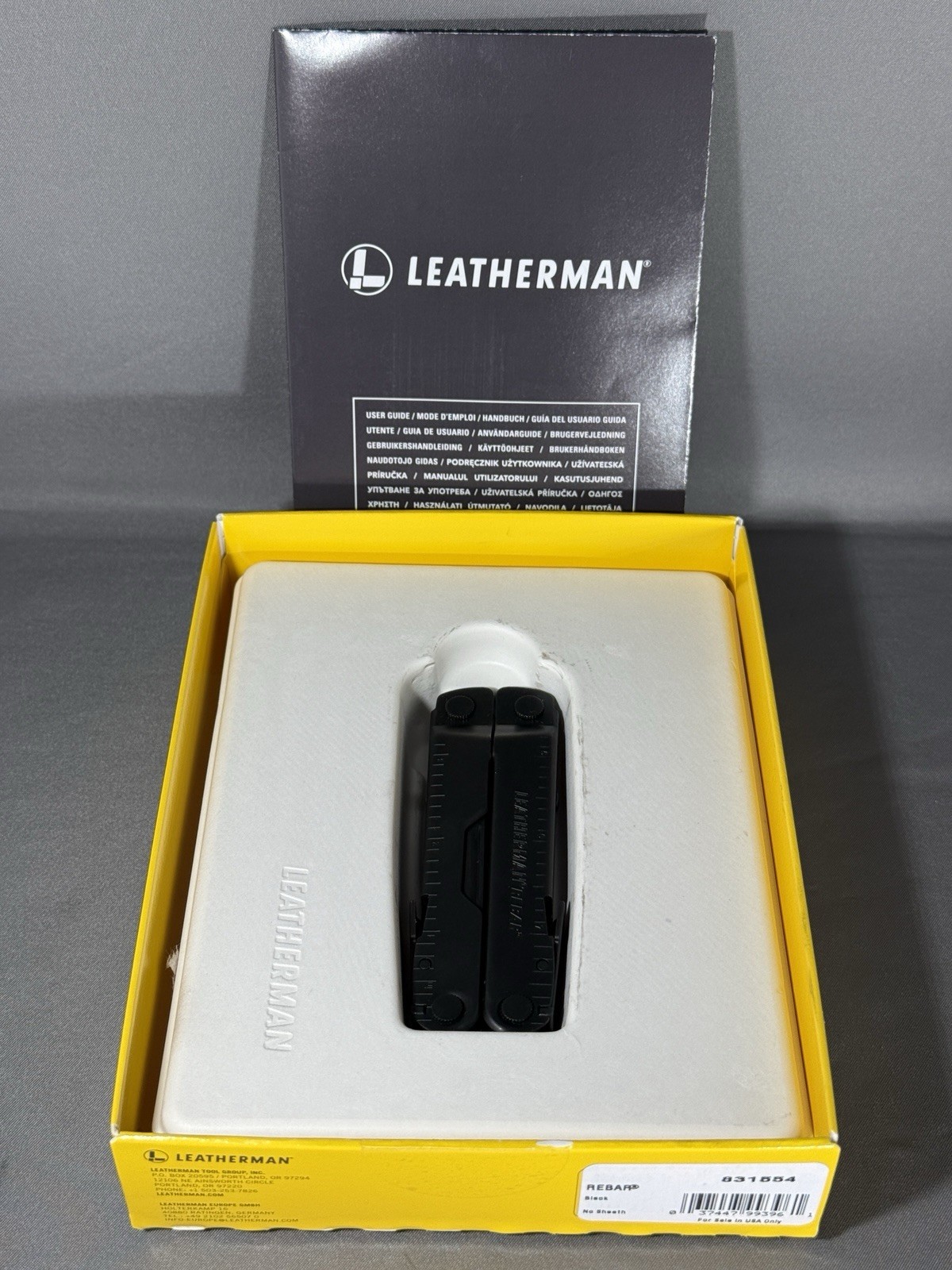 LEATHERMAN Rebar Multitool Replaceable Wire Cutters & Saw, Black