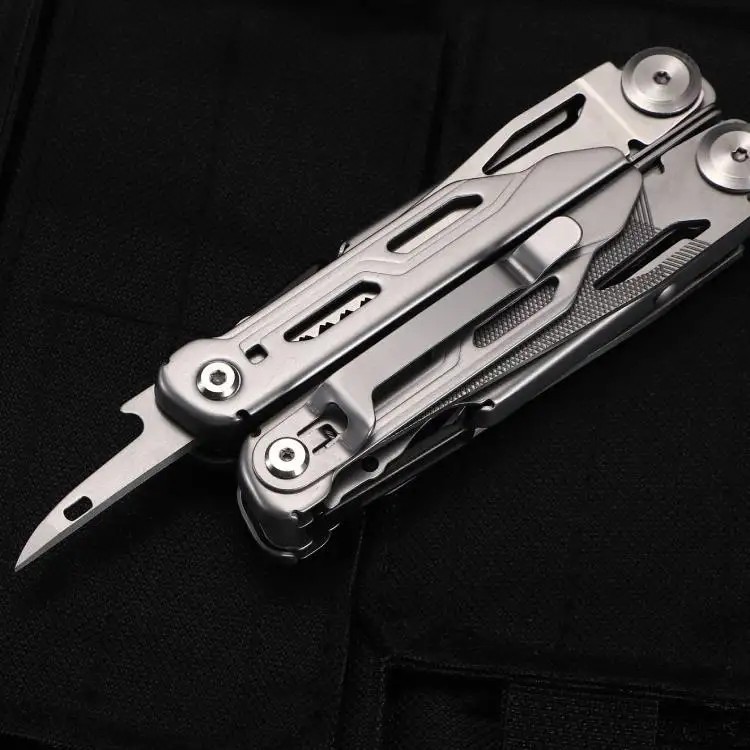 Daicamping DL10 Multi Tool Folding Pocket Knife Sheath Scissors Screw Pliers Can