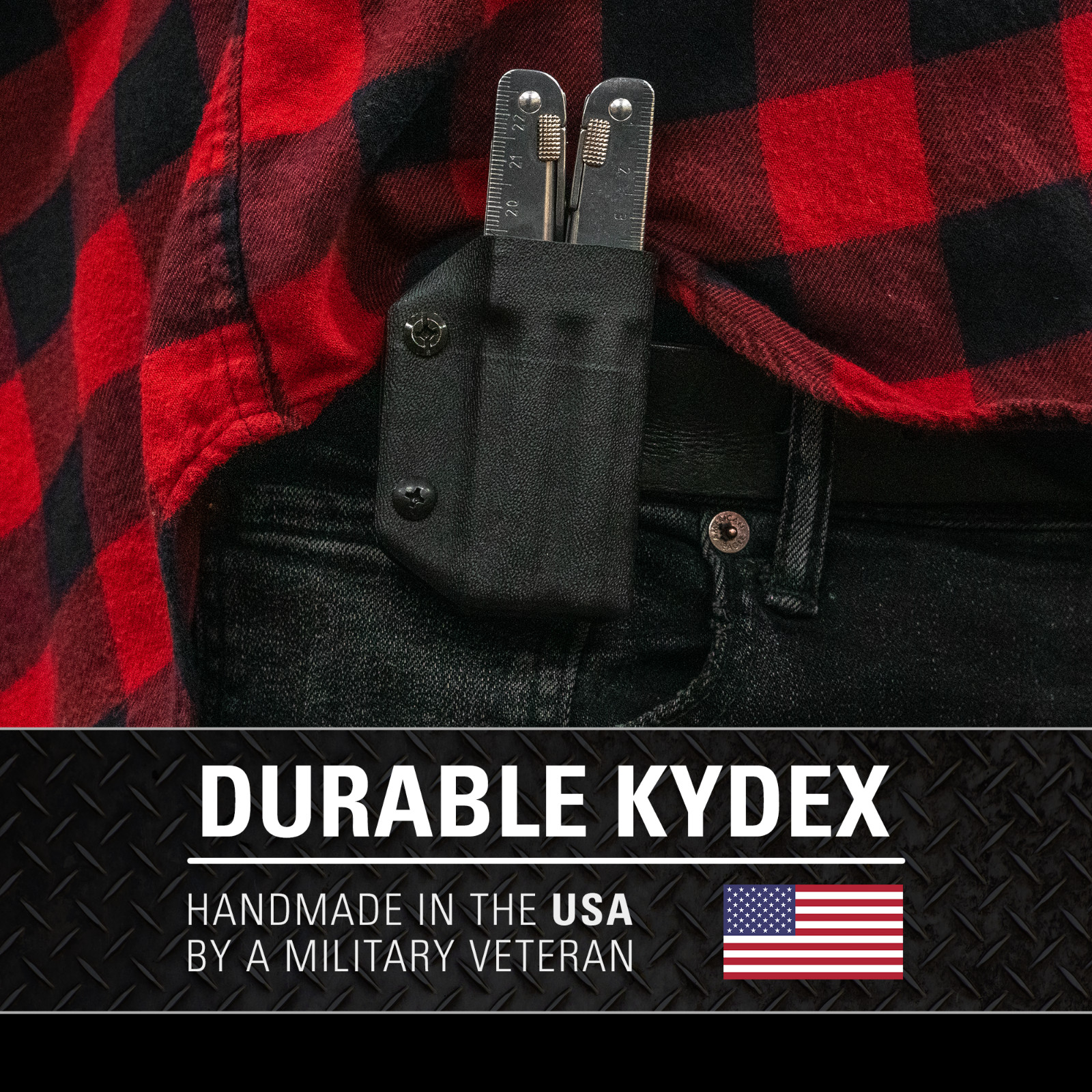 Clip & Carry Kydex Multitool Sheath – Victorinox SwissTool – USA Made