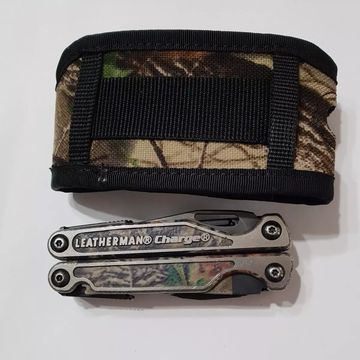 🔥 Leatherman Charge TTI BO Autumn Camo Titanium Cap Crimper CC Used Very Rare