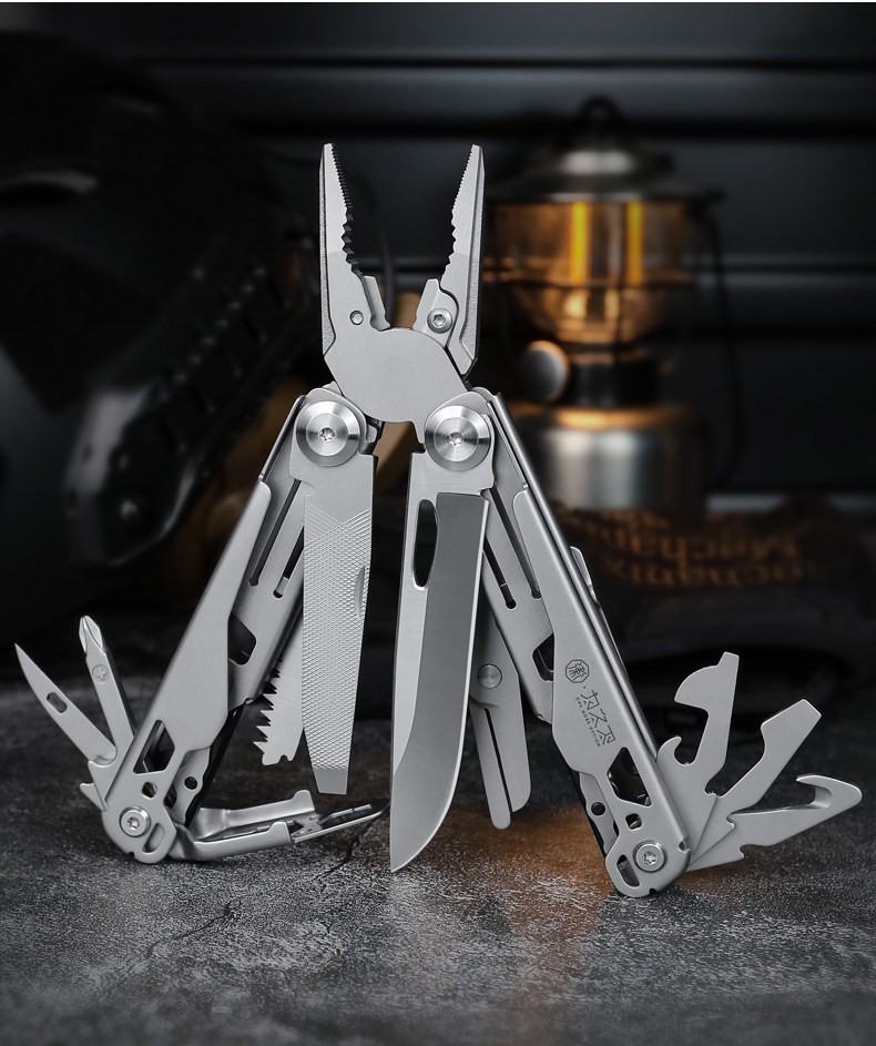 Stainless Steel Folding Multitool Pliers EDC Outdoor Camping Utility Tool