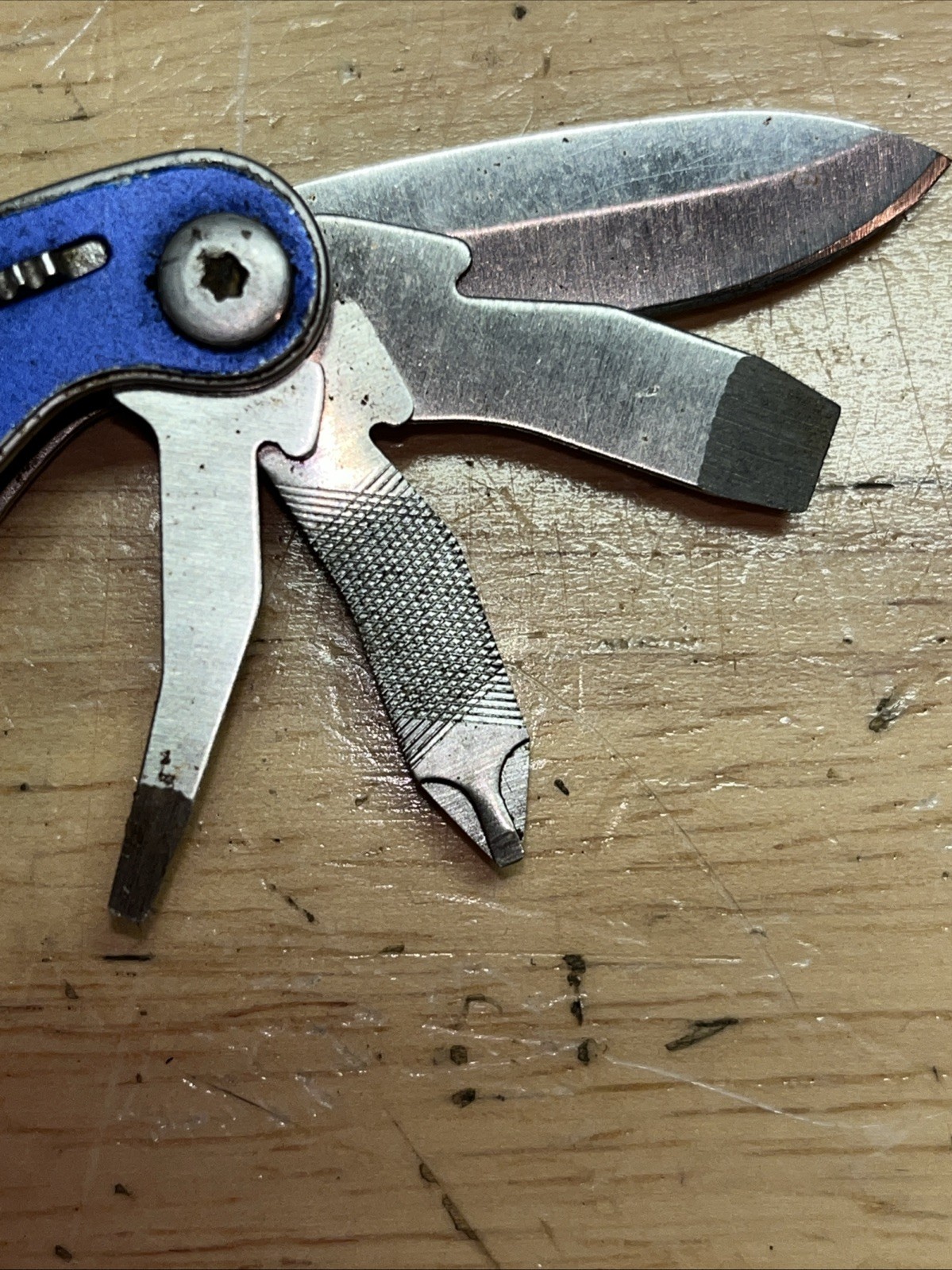 Gerber Curve Mini Multi-Tool, Blue/Silver, Knife Carabiner Bottle Opener