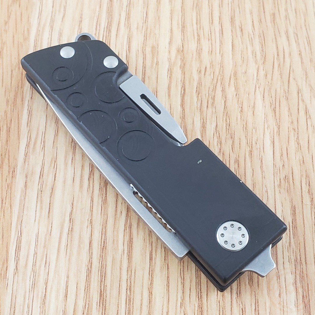 Maserin D-DUT Multi Tool Pocket Knife 440 Steel Blade Black Aluminum Handle