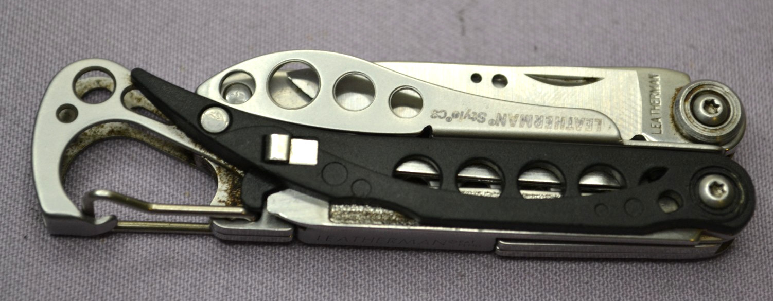 OEM Leatherman Style CS Black Stainless Multi-Tool Knife Discontinued USA–Great