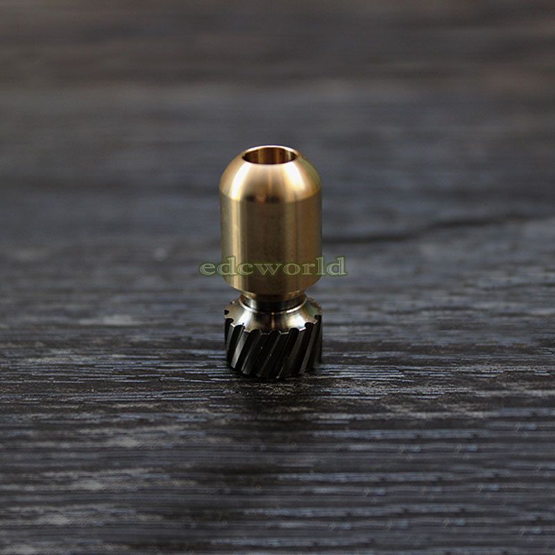 EDC TITANER Titanium + Brass EDC Bead Key Parachute Cord Pendant Lanyard DIYBead