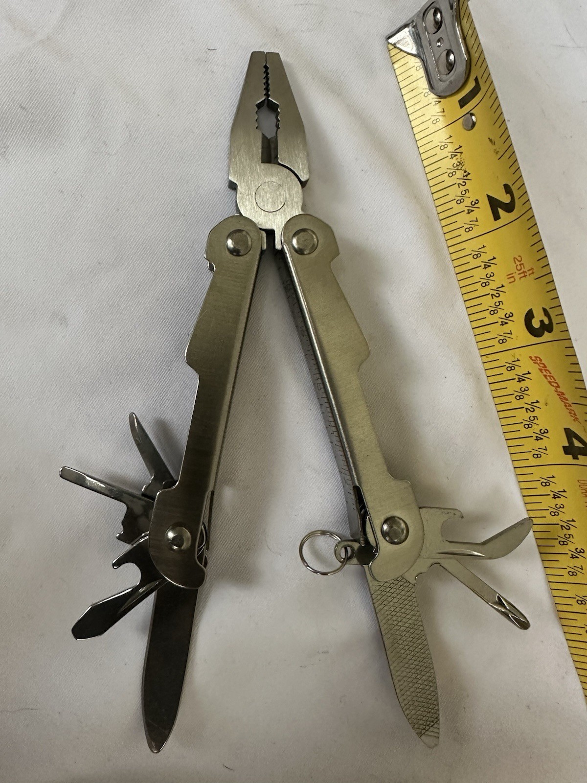 Multi-Tool 10 In 1 Folding Pliers Pocket Utility Knife w/ Sheath Branded “USAA”