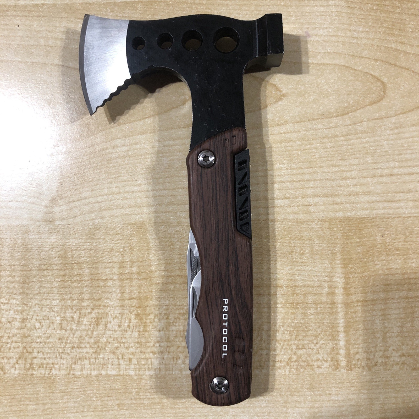 Protocol AX 17 in 1 Multi Tool – Knives Ax Screws Survival