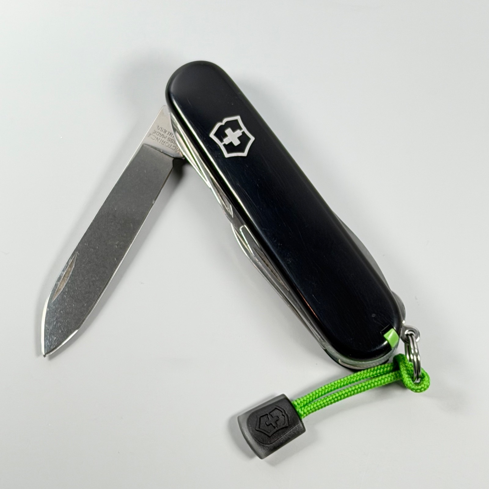 Victorinox Black Super Tinker Custom Sea Glass G10 Liners Green Tools SAK