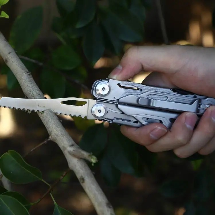 Daicamping DL10 Multi Tool Folding Pocket Knife Sheath Scissors Screw Pliers Can