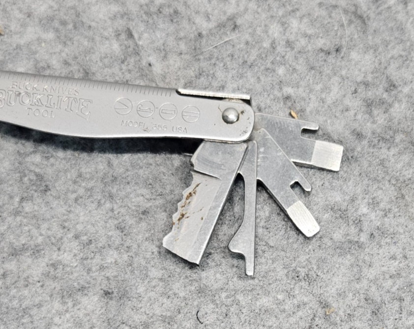 BUCK KNIVES -BUCKLITE NO. 355 Multi Tool Plier Screwdrivers File USA made